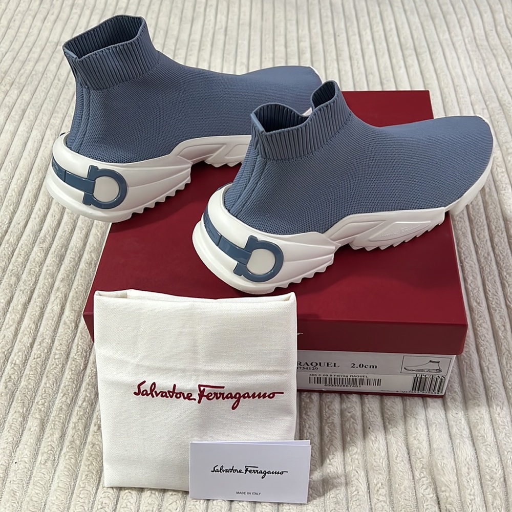 Salvatore Ferragamo Raquel high top sock sneakers